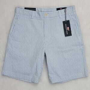 Vineyard Vines Men's 9" Seersucker Breaker Shorts 30 Ocean Breeze MSRP $98.50